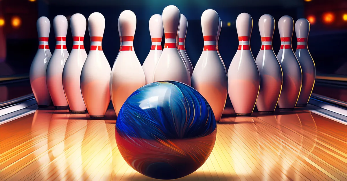 bowlingklot och bowlingkäglor