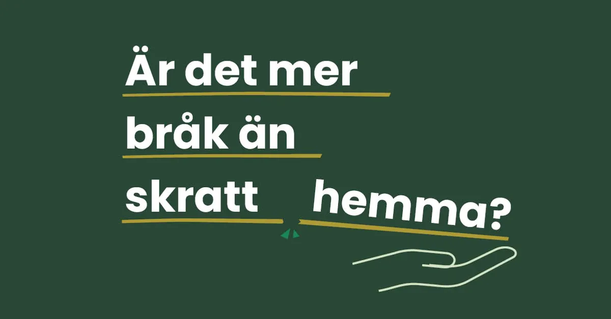 Grön bakgrund med texten Är det mer bråk än skratt hemma?